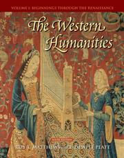 Cover of: The Western Humanities, Volume 1 by Roy Matthews, Dewitt Platt