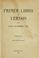 Cover of: Primer libro de versos