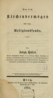 Cover of: Von dem Kirchenvermögen