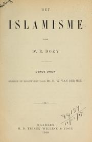 Cover of: Het Islamisme by Reinhart Dozy
