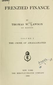 Frenzied Finance by Lawson, Thomas William