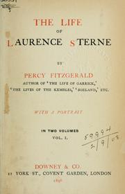 Cover of: The life of Laurence Sterne