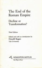 Cover of: The End of the Roman Empire [Docutech] by Kagan