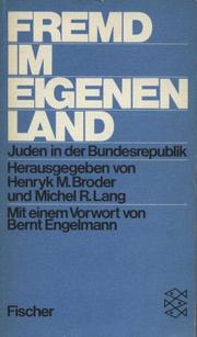 Cover of: Fremd im eigenen Land: Juden in der Bundesrepublik