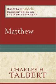 Cover of: Matthew by 