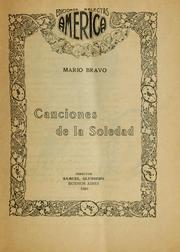 Cover of: Canciones de la soledad