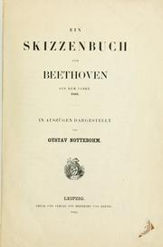 Cover of: Ein Skizzenbuch von Beethoven aus dem Jahre 1803