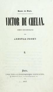 Cover of: Victor de Chelan: mœurs contemporaines