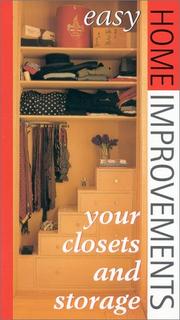 Cover of: Your closets and storage