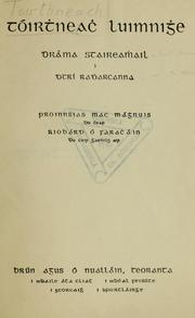 Cover of: Tóirthneach Luimnighe: dráma staireamhail i dtrí radharcanna