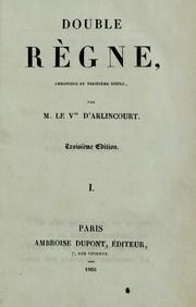 Cover of: Double regne: chronique du treizieme siecle