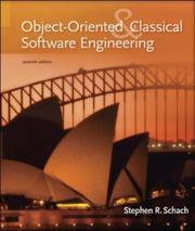 Cover of: Object-Oriented and Classical Software Engineering by Stephen R. Schach