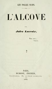 Cover of: L'alcove