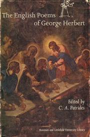Cover of: The  English poems of George Herbert. by George Herbert