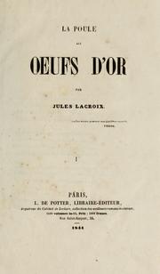 Cover of: La poule aux oeufs d'or