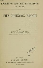Cover of: The Johnson epoch