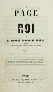 Cover of: Le page du roi