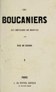 Cover of: Les boucaniers: (le chevalier de Morvan)