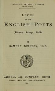 Cover of: Lives of the English poets by Samuel Johnson