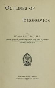 Cover of: Outlines of economics