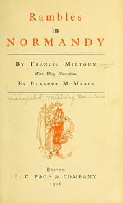 Cover of: Rambles in Normandy