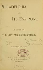 Cover of: Philadelphia and its environs by [By George Abishai Woodward].