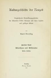 Cover of: Kulturgeschichte der Neuzeit by Breysig, Kurt, Breysig, Kurt