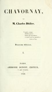 Cover of: Chavornay by Charles Didier