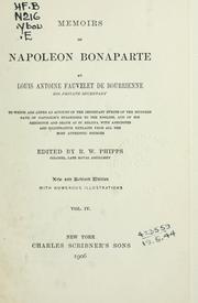 Cover of: Memoirs of Napoleon Bonaparte