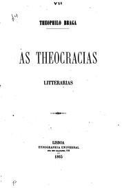Cover of: As theocracias litterarias