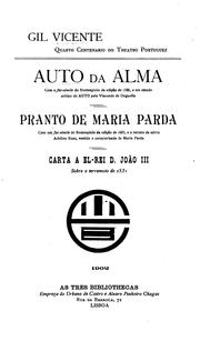 Cover of: Auto da alma