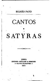 Cover of: Cantos e satyras