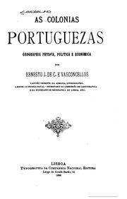 Cover of: As colonias Portuguezas: geographia physica, politica e economica