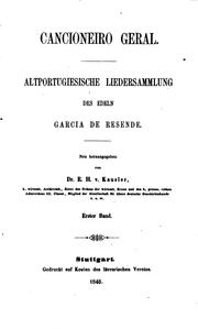 Cover of: Cancioneiro Geral. by Garcia de Resende