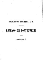 Cover of: Espelho de portuguezes