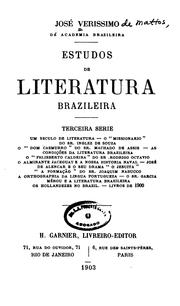 Cover of: Estudos de literatura brazileira ... by José Veríssimo