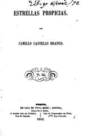 Cover of: Estrellas propicias by Camilo Castelo Branco