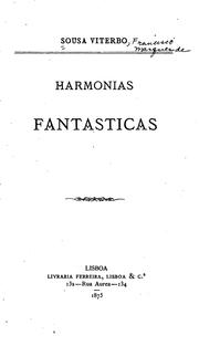 Cover of: Harmonias fantasticas