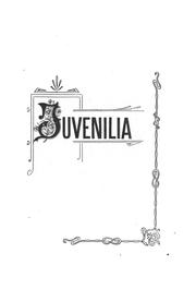 Cover of: Juvenilia