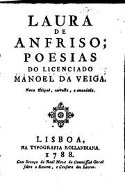 Cover of: Laura de Anfriso by Manoel da Veiga, Manoel da Veiga