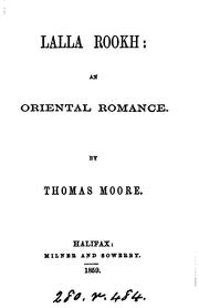 Cover of: Lalla Rookh by Thomas Moore