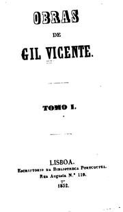 Cover of: Obras de Gil Vicente