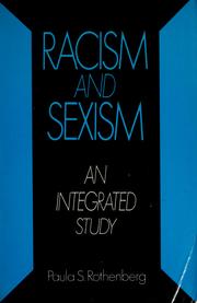 Cover of: Racism and sexism: an integrated study
