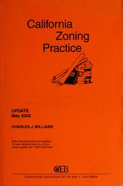 Cover of: California zoning practice [supplement] | California Continuing Education of the Bar