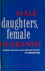 Cover of: Male daughters, female husbands