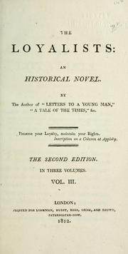 Cover of: The loyalists by Jane West, Jane West