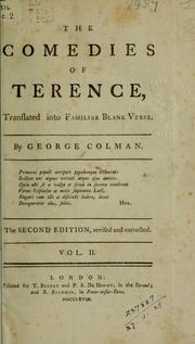 Cover of: The comedies of Terence by Publius Terentius Afer