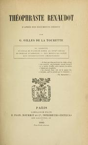 Cover of: Théophraste Renaudot