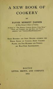 Cover of: A new book of cookery by Fannie Merritt Farmer