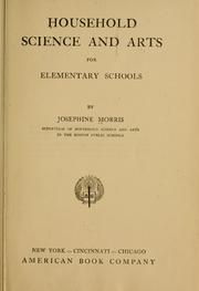 Cover of: Household science and arts for elementary schools